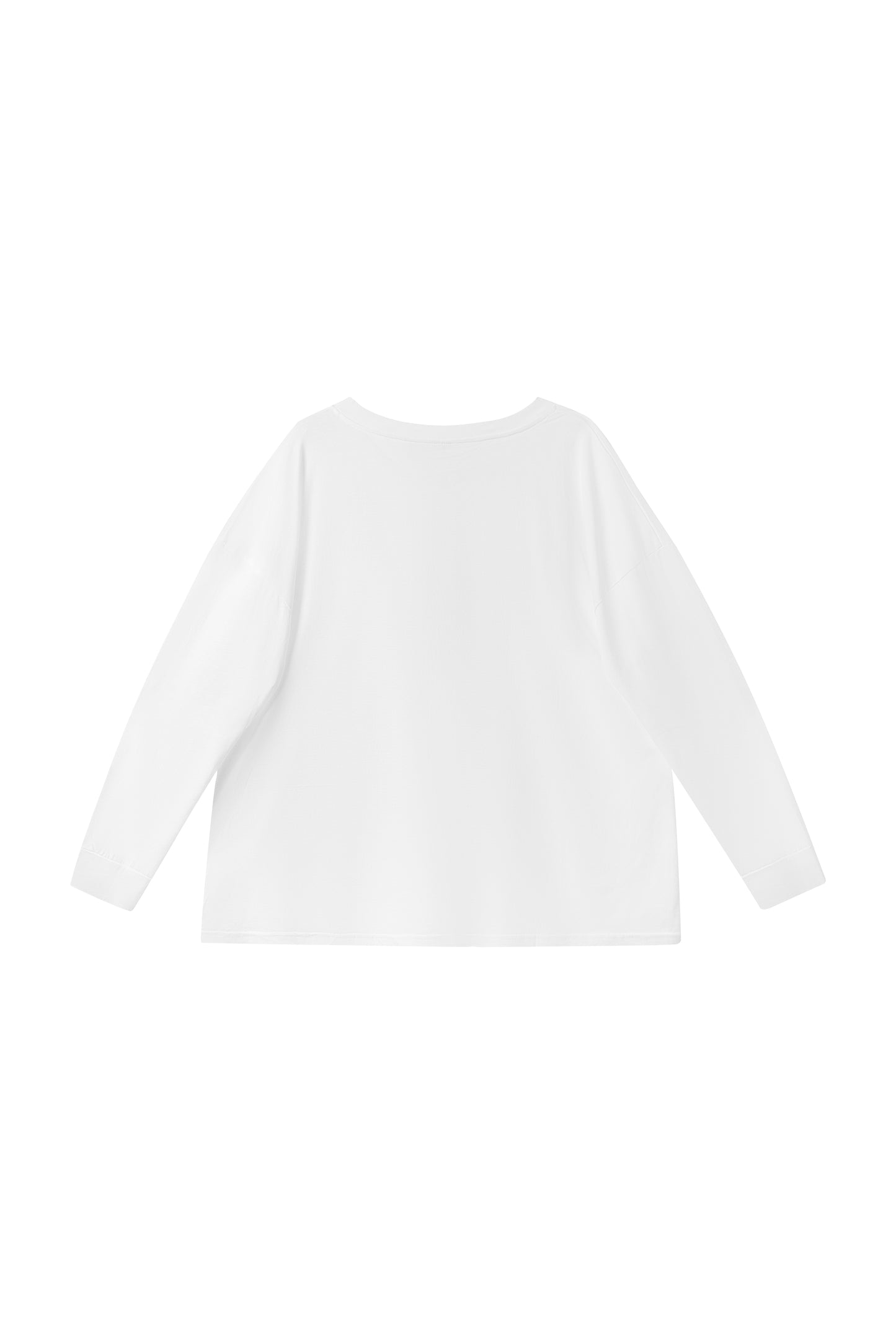 V-neck long sleeve top in grey