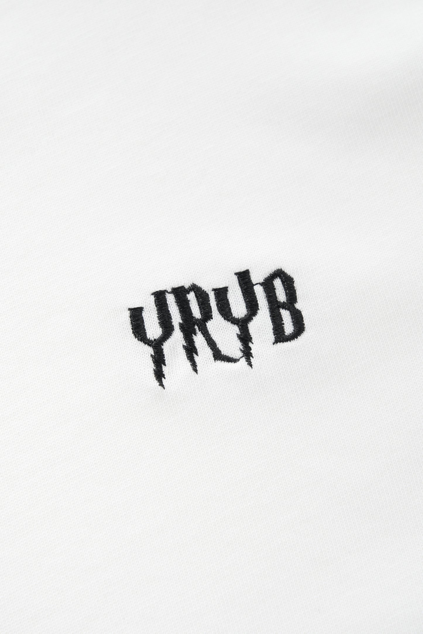 V-neck tee in black with YRYB logo