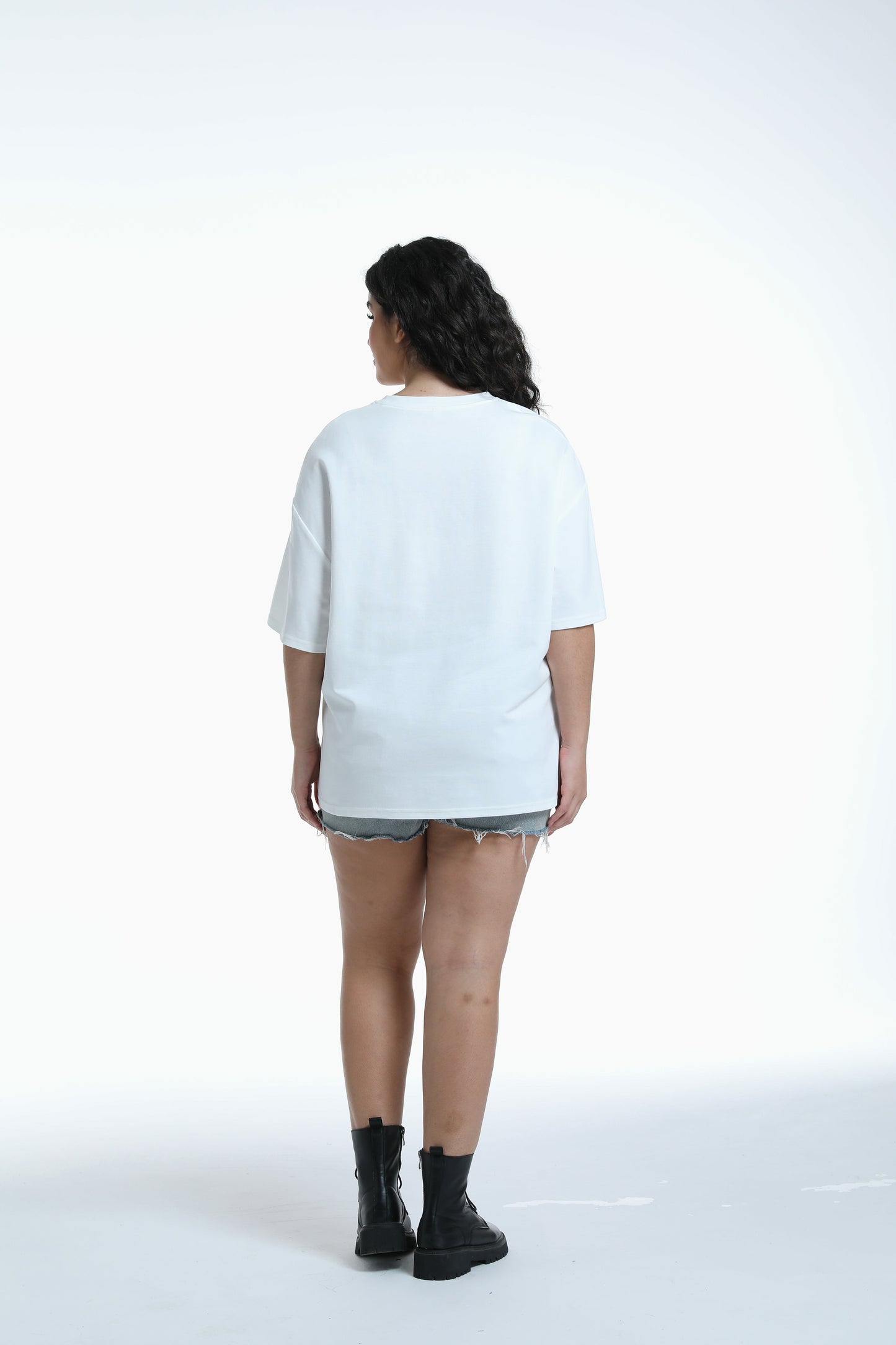 Face Graphic Tee in white