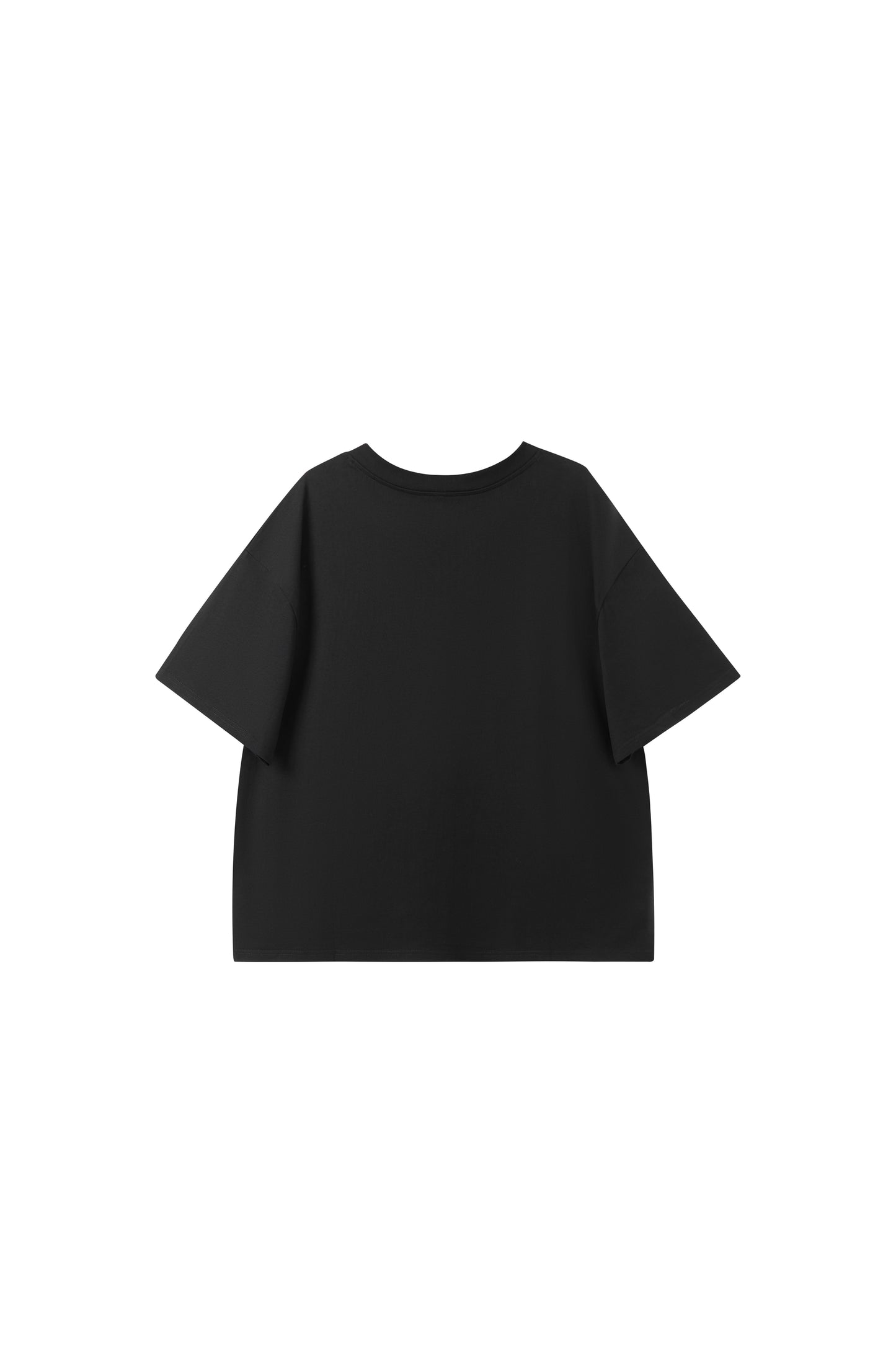 V-neck tee in black with YRYB logo