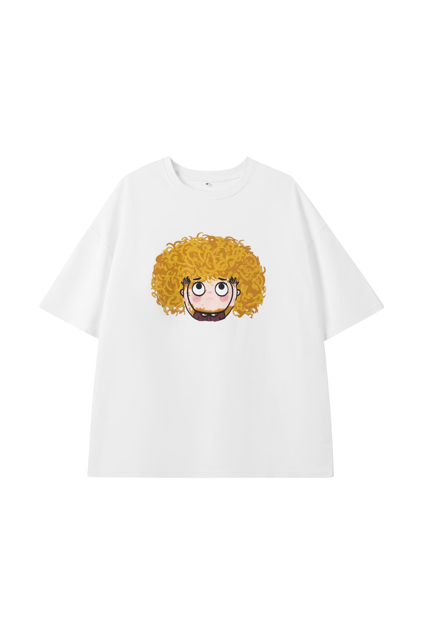Face Graphic Tee in white