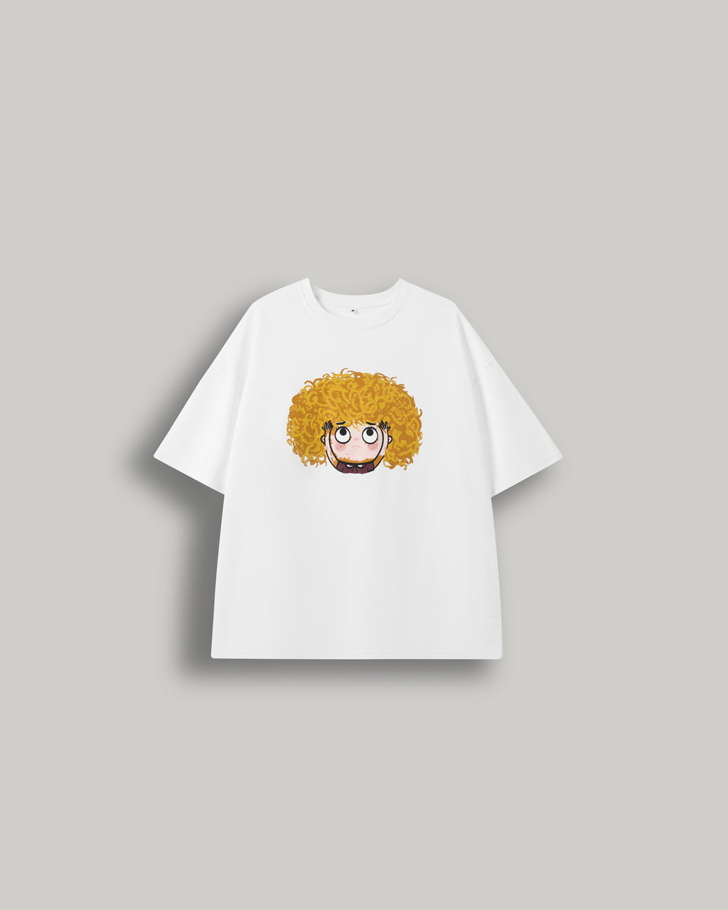 Face Graphic Tee in white