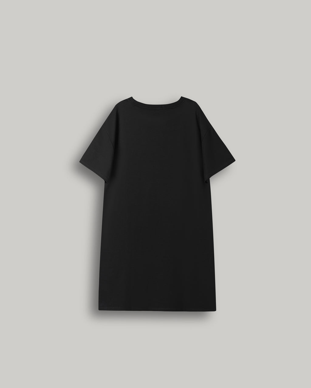 Midi T-shirt Dress in black with YRYB logo