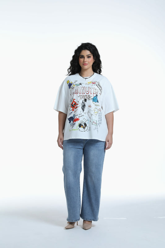 Oversized t-shirt with graphic