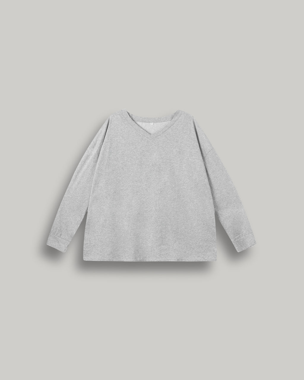 Long-sleeve Top with V-neck