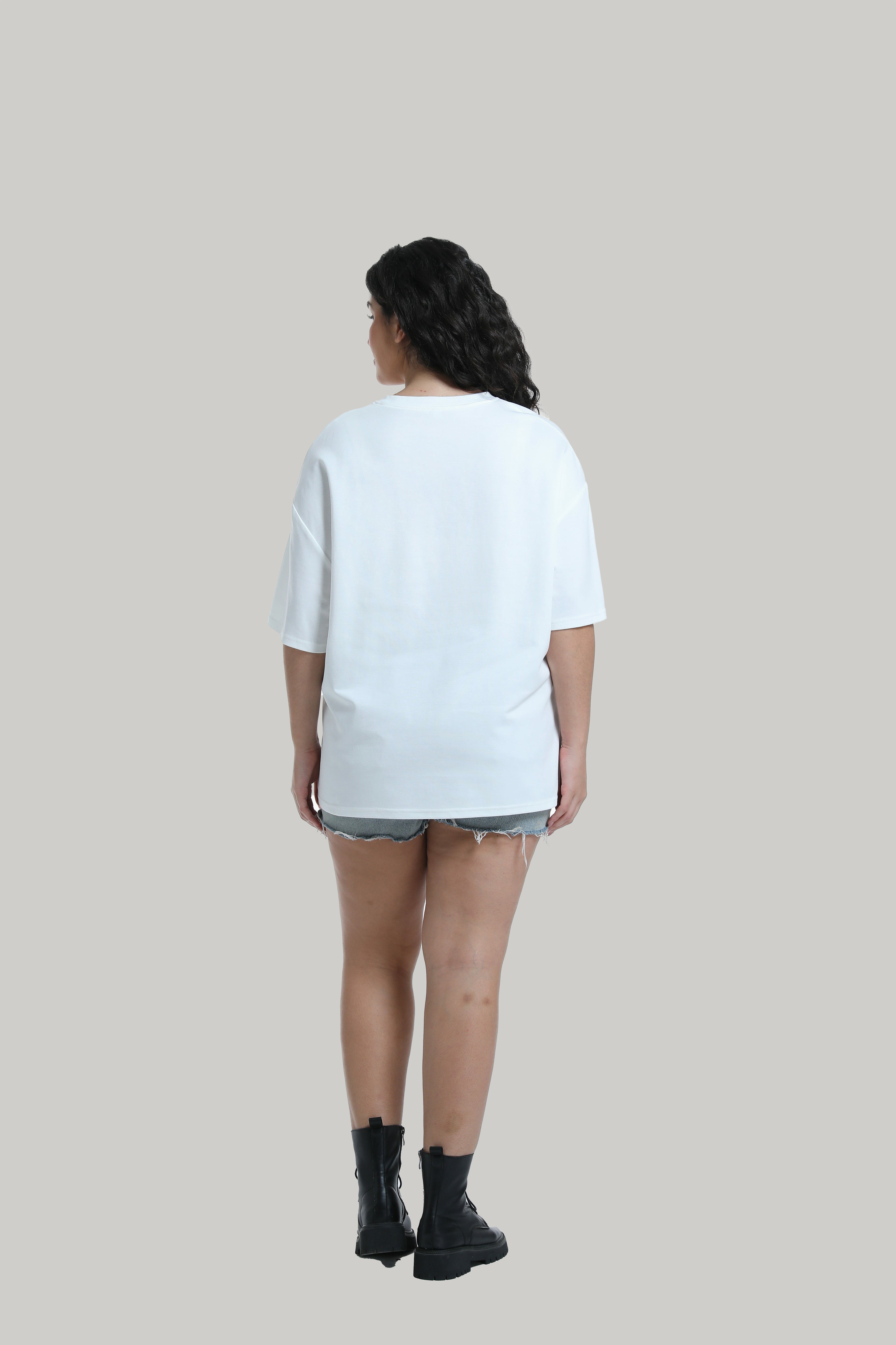 Face Graphic Tee in white