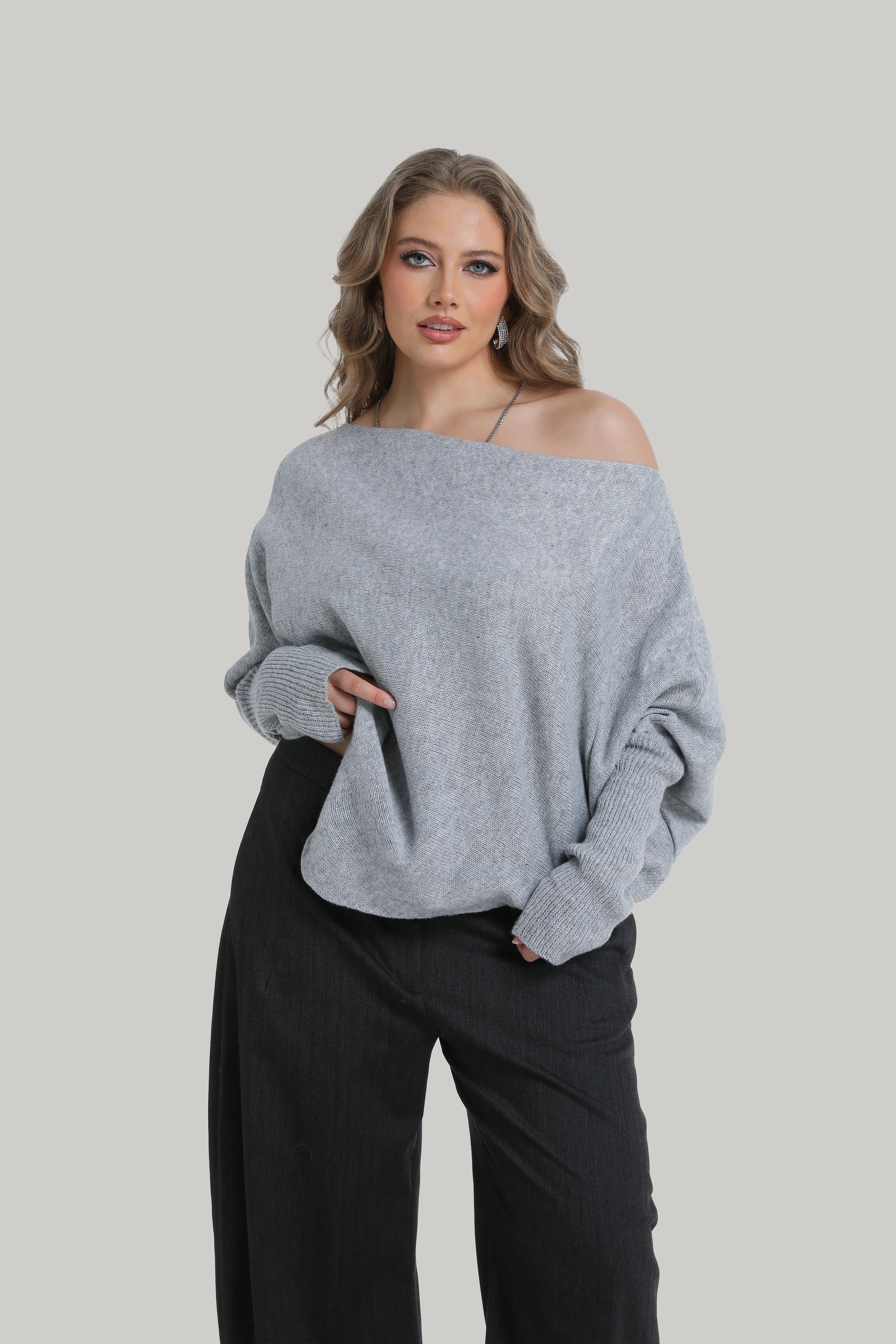 Off the Shoulder Knit Top