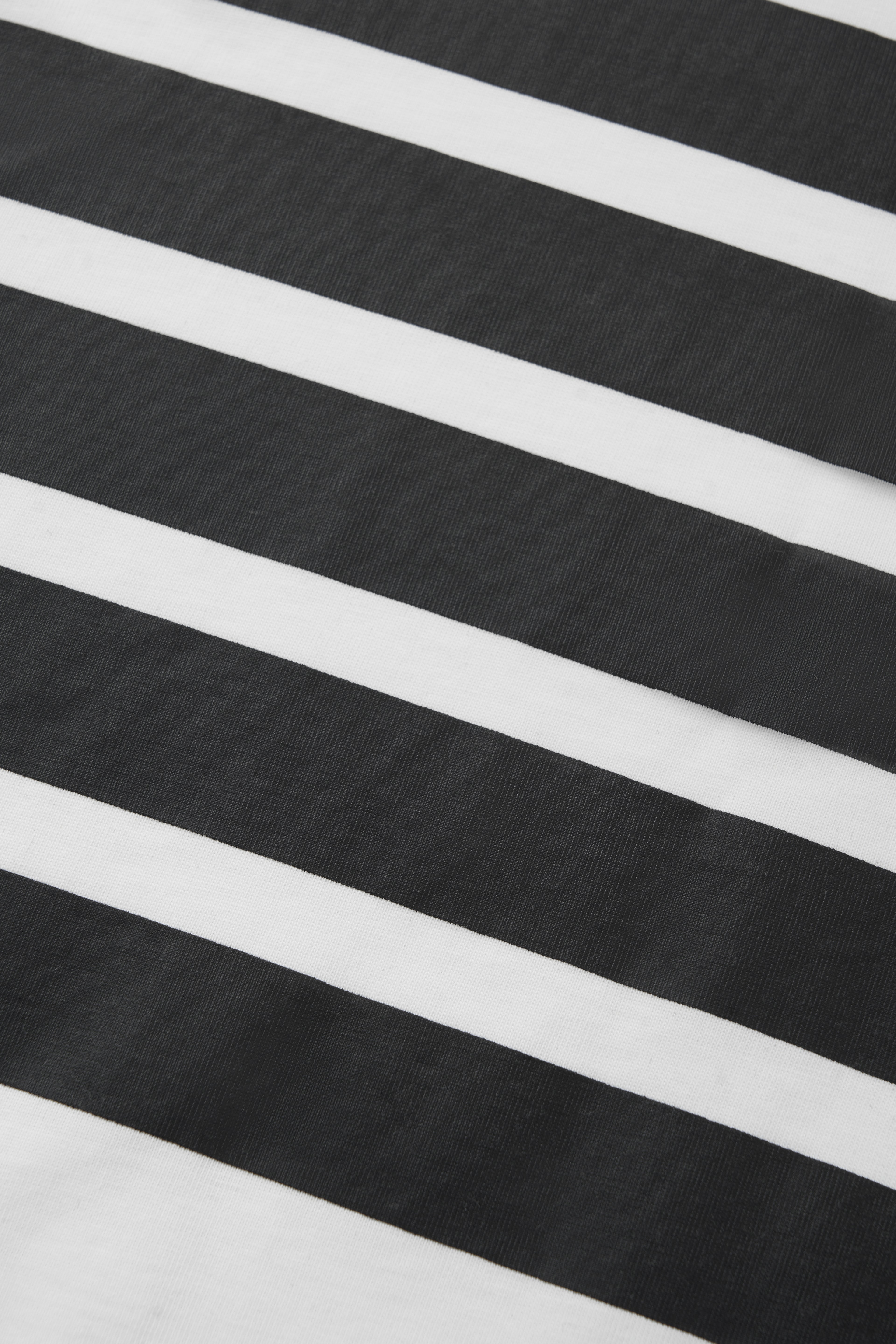 Stripe Front Print Graphic Tee in white